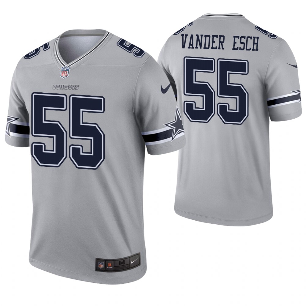 Youth Dallas Cowboys #55 Vander Esch Grey Nike Vapor Untouchable Limited NFL Jersey